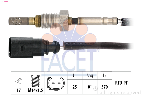 FACET 22.0241 حساس، درجة...