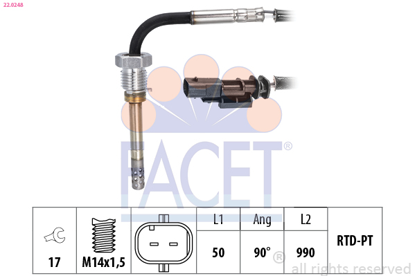 FACET 22.0248 Capteur,...