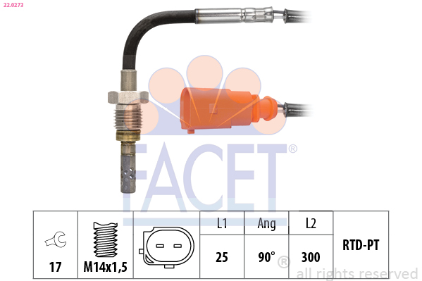 FACET 22.0273 Capteur,...