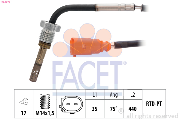 FACET 22.0275 Sensor,...