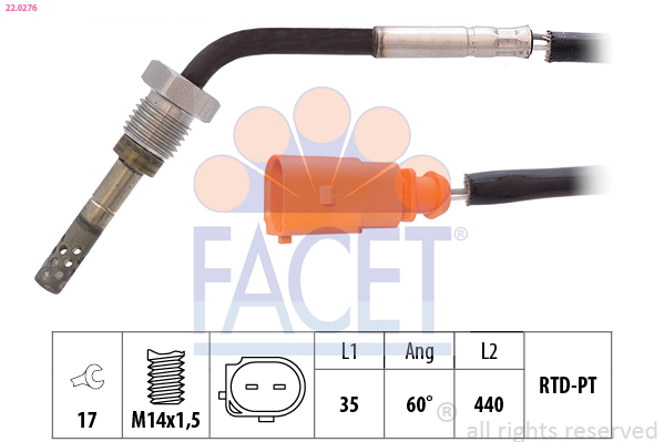 FACET 22.0276 حساس، درجة...