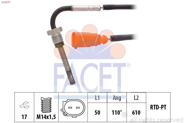 FACET 22.0277 Sensor, temp....