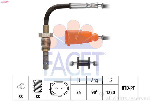 FACET 22.0280 حساس، درجة...