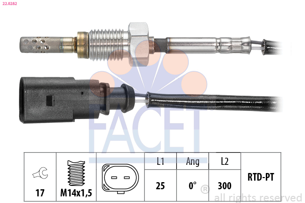 FACET 22.0282 Sensore,...