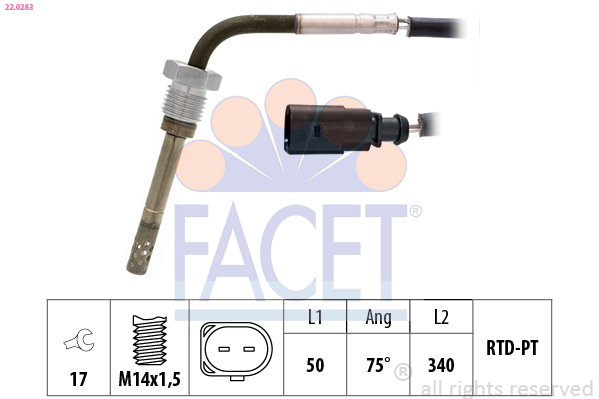 FACET 22.0283 حساس، درجة...