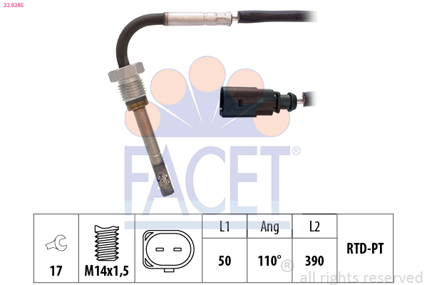 FACET 22.0285 Sensor,...