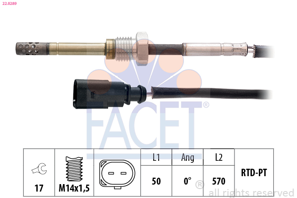 FACET 22.0289 Sensor, temp....