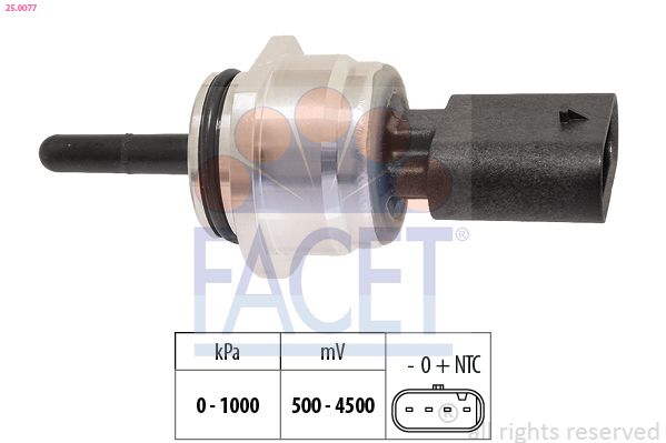 FACET 25.0077 OE Equivalent Sensor, oil pressure