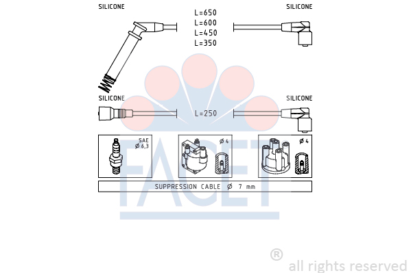 FACET 4.7195 Σετ καλωδίων...