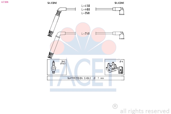 FACET 4.7208 Ignition Cable...