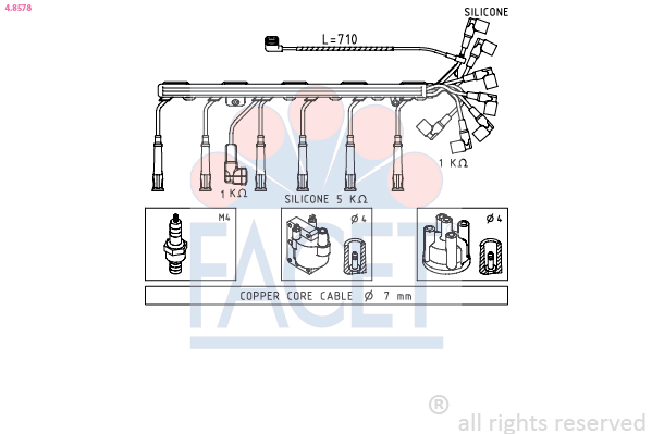 FACET 4.8578 Kit cavi...