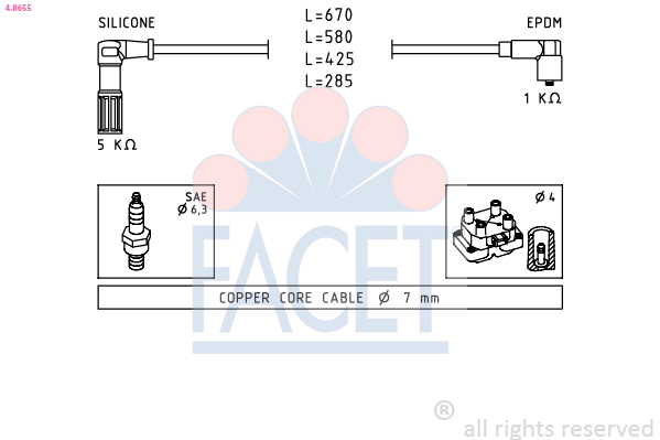 FACET 4.8655 Tennplugg...