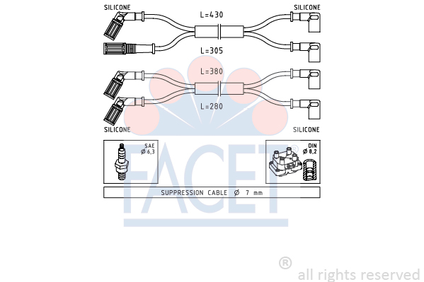 FACET 4.8889 Ignition Cable...