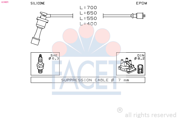 FACET 4.9401 Kit cavi...