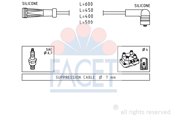 FACET 4.9447 Ignition Cable...