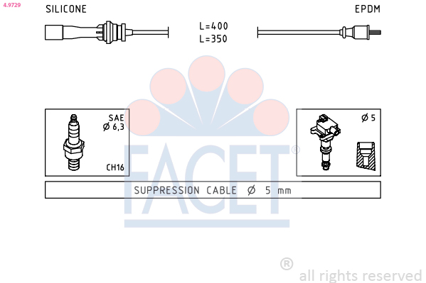 FACET 4.9729 Kit cavi...