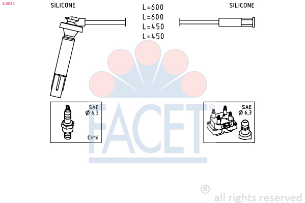 FACET 4.9813 Kit cavi...