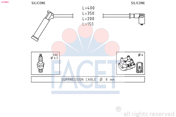 FACET 4.9984 Ignition Cable...