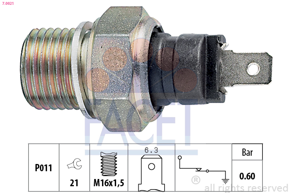 FACET 7.0021 Oil Pressure...