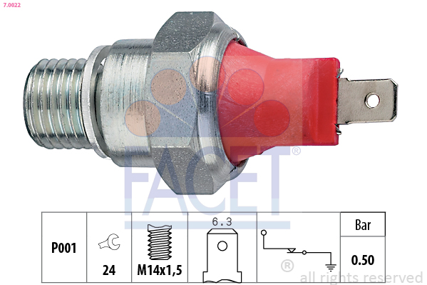 FACET 7.0022 Oil Pressure...