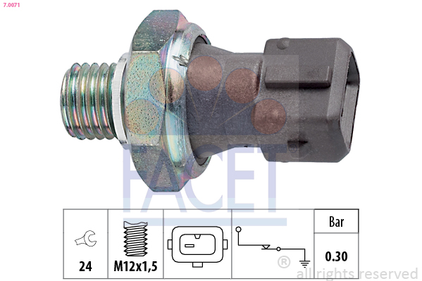 FACET 7.0071 مفتاح ضغط الزيت