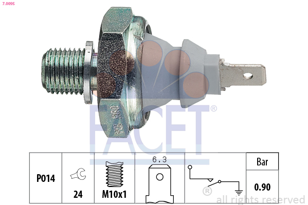 FACET 7.0095 مفتاح ضغط الزيت