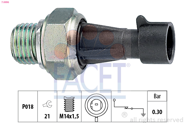 FACET 7.0096 مفتاح ضغط الزيت