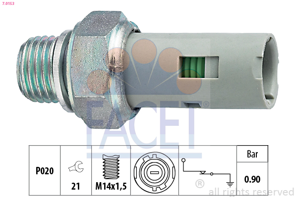 FACET 7.0153 مفتاح ضغط الزيت