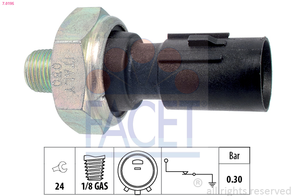 FACET 7.0195 Öljynpainekytkin