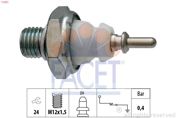 FACET 7.0221 Interruttore a...