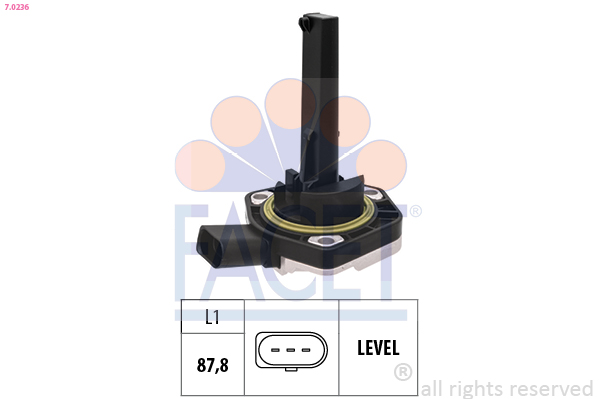 FACET 7.0236 OE Equivalent Sensor, engine oil level for AUDI PORSCHE SEAT SKODA VW
