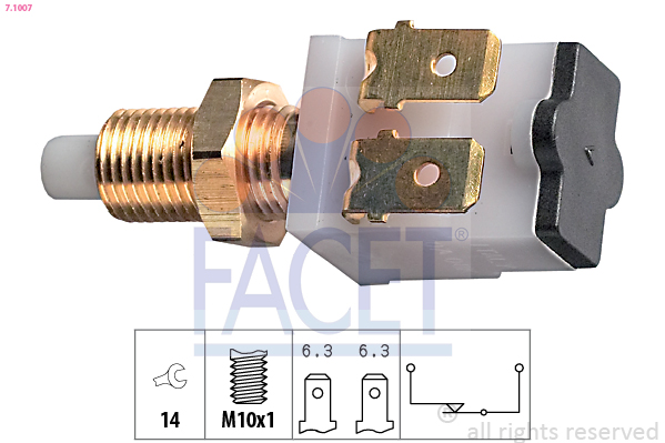 FACET 7.1007 bremselysbryter