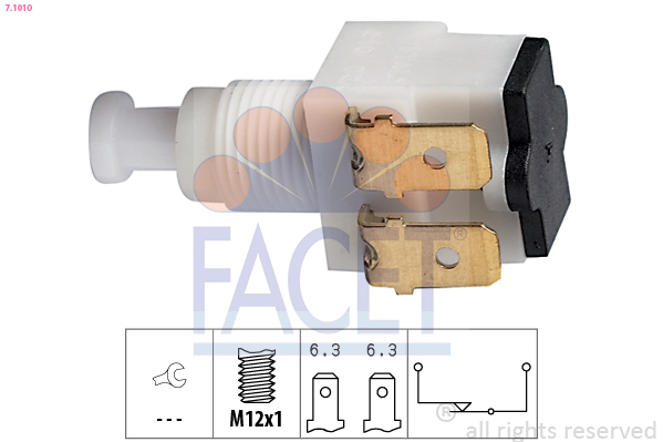 FACET 7.1010 bremselysbryter