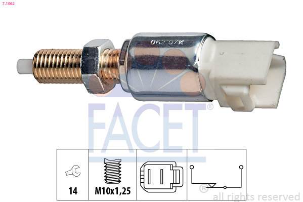 FACET 7.1062 Bromsljuskontakt