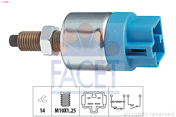 FACET 7.1090 bremselysbryter