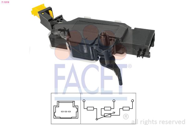 FACET 7.1319 Pedal Travel Sensor, clutch pedal
