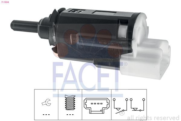 FACET 7.1334 Stop Light Switch for NISSAN OPEL RENAULT