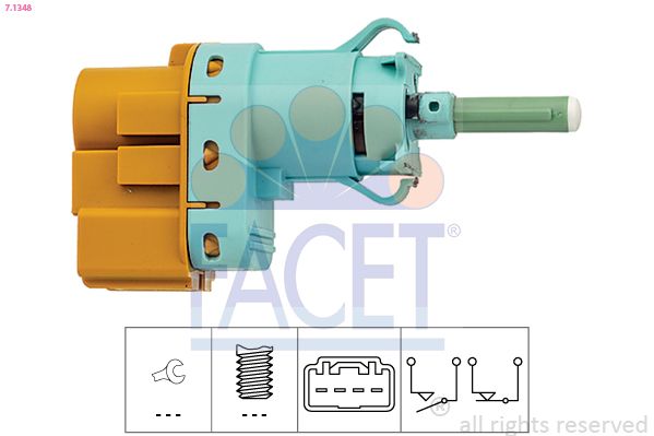 FACET 7.1348 Stop Light Switch for ABARTH ALFA ROMEO CITROËN FIAT LANCIA OPEL PEUGEOT