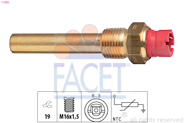 FACET 7.3006 Sensor, oil...