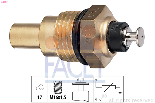 FACET 7.3067 حساس، درجة...