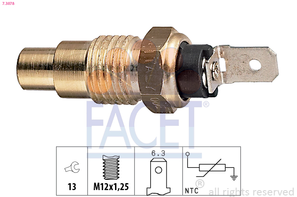 FACET 7.3078 حساس، درجة...