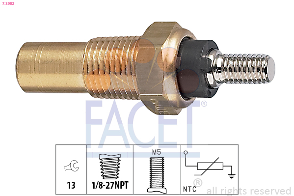 FACET 7.3082 حساس، درجة...