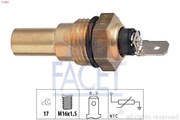 FACET 7.3083 حساس، درجة...