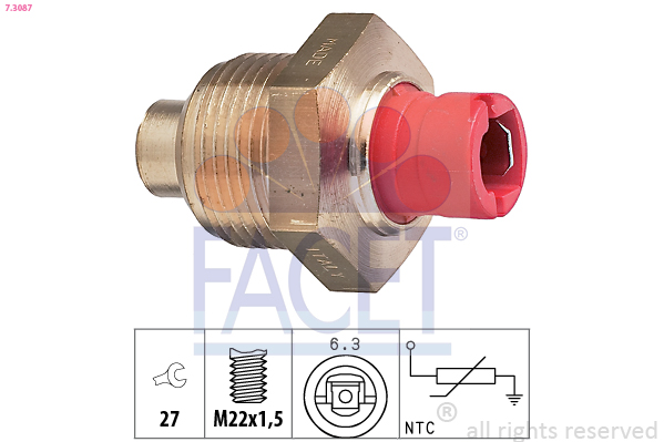 FACET 7.3087 حساس، درجة...