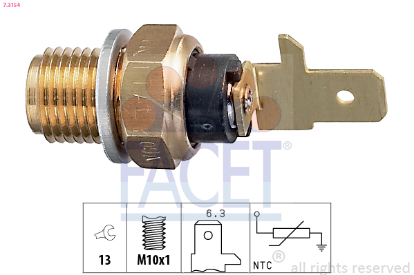 FACET 7.3154 حساس، درجة...