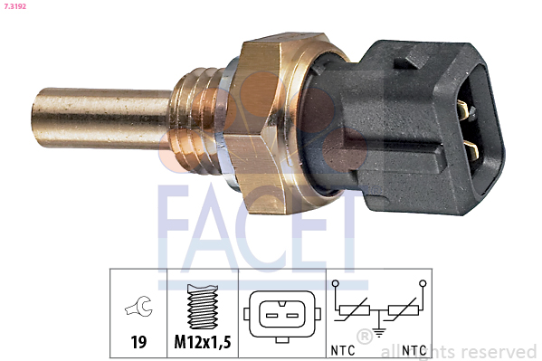 FACET 7.3192 حساس، درجة...