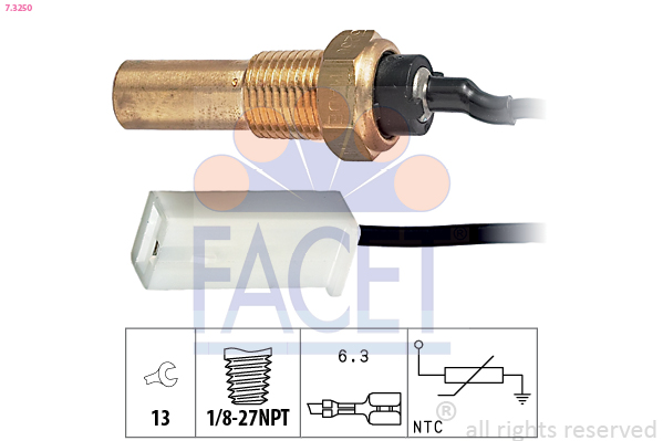 FACET 7.3250 حساس، درجة...