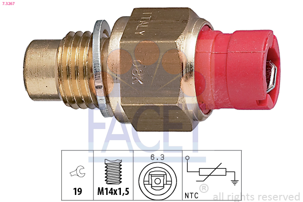 FACET 7.3267 Sensor, oil...