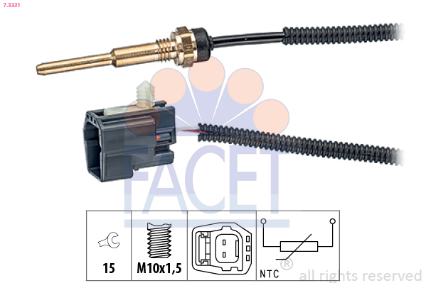 FACET 7.3331 حساس، درجة...