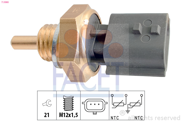 FACET 7.3365 حساس، درجة...